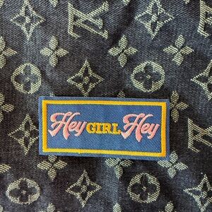 Hey girl hey iron on patch